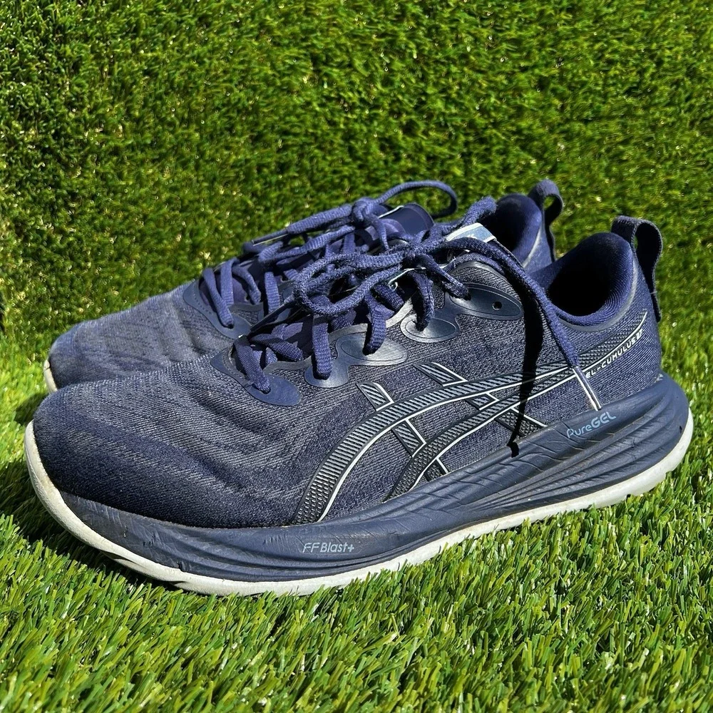 Asics Shoes Men Size 11.5 Gel-Cumulus 27 Med 'INDIGO BLUE/COOL GREY' Running